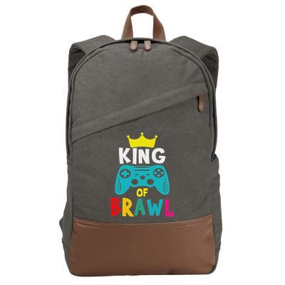 Brawl King Gamer Brawler Brawl Cotton Canvas Backpack