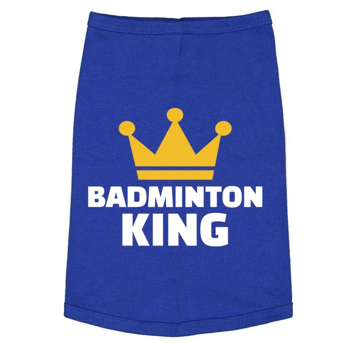 Badminton King Gift Doggie Tank