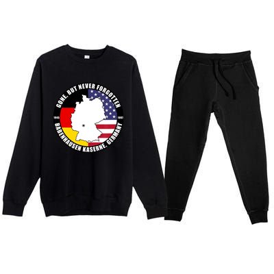 Babenhausen Kaserne Germany Funny Veteran Premium Crewneck Sweatsuit Set