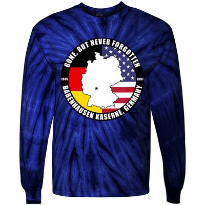 Babenhausen Kaserne Germany Funny Veteran Tie-Dye Long Sleeve Shirt