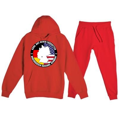 Babenhausen Kaserne Germany Funny Veteran Premium Hooded Sweatsuit Set