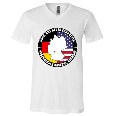 Babenhausen Kaserne Germany Funny Veteran V-Neck T-Shirt