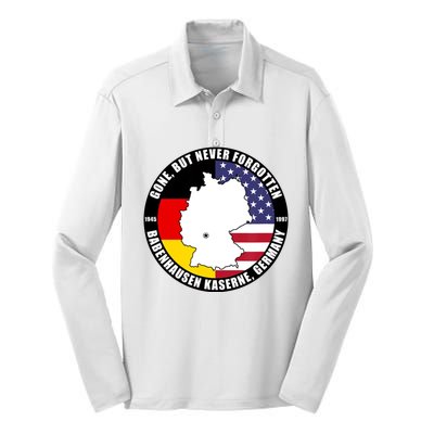 Babenhausen Kaserne Germany Funny Veteran Silk Touch Performance Long Sleeve Polo