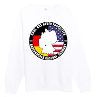 Babenhausen Kaserne Germany Funny Veteran Premium Crewneck Sweatshirt