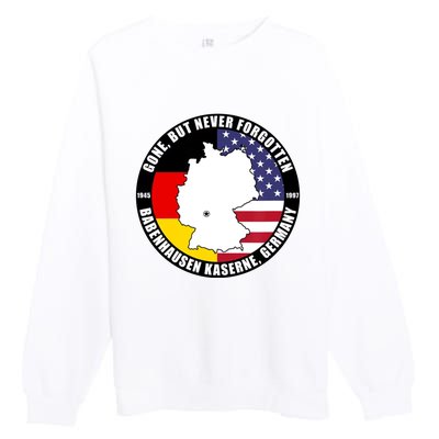 Babenhausen Kaserne Germany Funny Veteran Premium Crewneck Sweatshirt