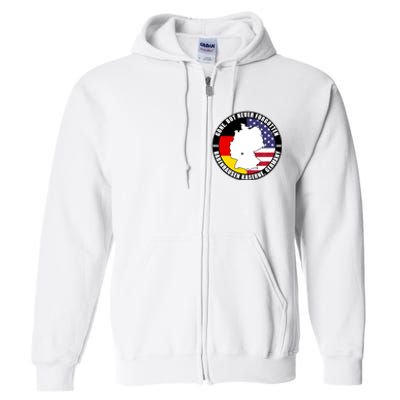 Babenhausen Kaserne Germany Funny Veteran Full Zip Hoodie