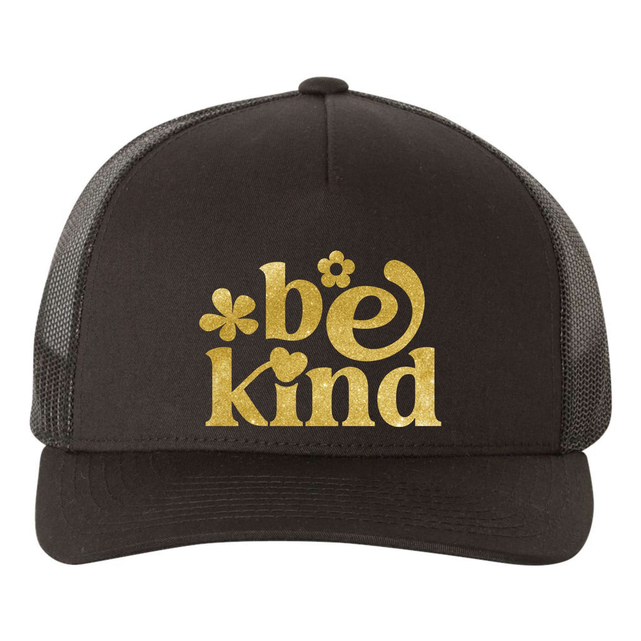 Be Kind Gold Edition Yupoong Adult 5-Panel Trucker Hat