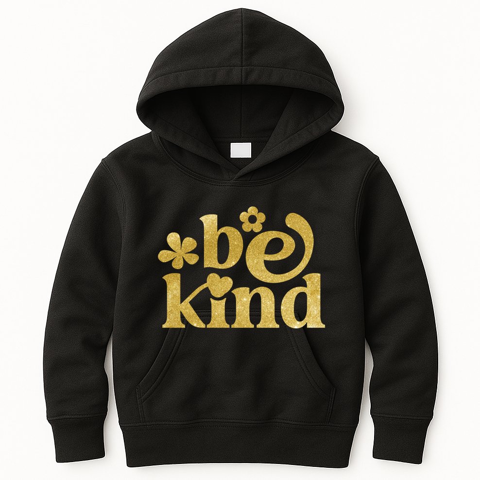 Be Kind Gold Edition Kids Hoodie