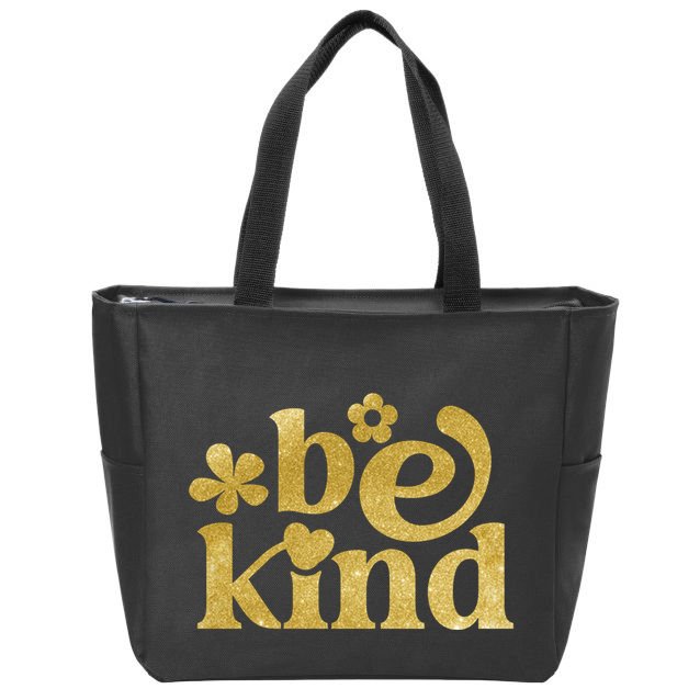 Be Kind Gold Edition Zip Tote Bag