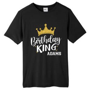 Birthday King Gold Crown Gift Adams Last Name Gift Tall Fusion ChromaSoft Performance T-Shirt