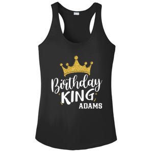 Birthday King Gold Crown Gift Adams Last Name Gift Ladies PosiCharge Competitor Racerback Tank