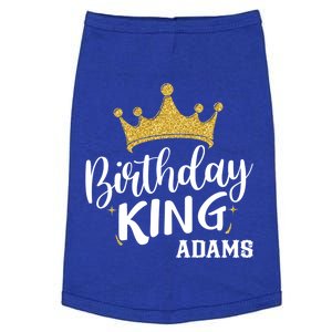 Birthday King Gold Crown Gift Adams Last Name Gift Doggie Tank