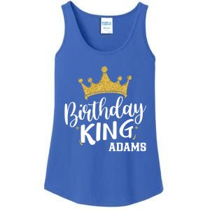 Birthday King Gold Crown Gift Adams Last Name Gift Ladies Essential Tank