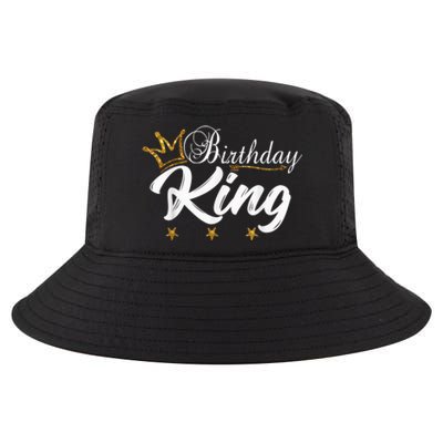 Birthday King Gold Crown Shirt For Boys And Men Cool Comfort Performance Bucket Hat