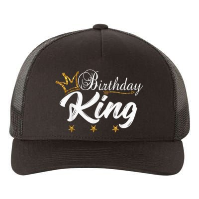 Birthday King Gold Crown Shirt For Boys And Men Yupoong Adult 5-Panel Trucker Hat