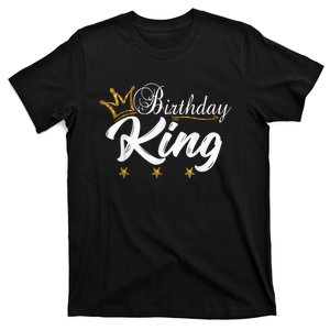 Birthday King Gold Crown Shirt For Boys And Men T-Shirt