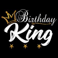 Birthday King Gold Crown Shirt For Boys And Men Button