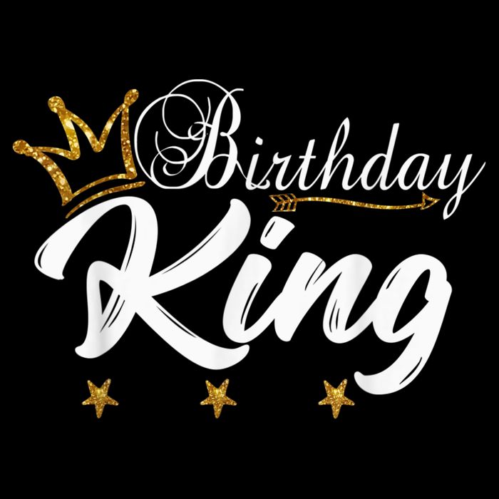 Birthday King Gold Crown Shirt For Boys And Men Button