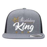 Birthday King Gold Crown Shirt For Boys And Men Flat Bill Trucker Hat