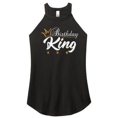 Birthday King Gold Crown Shirt For Boys And Men Women’s Perfect Tri Rocker Tank