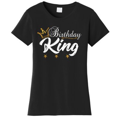 Birthday King Gold Crown Shirt For Boys And Men Women's T-Shirt