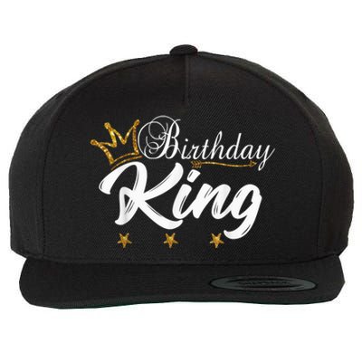 Birthday King Gold Crown Shirt For Boys And Men Wool Snapback Cap