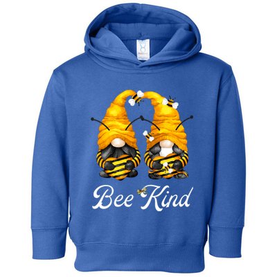 Bee Kind Gnomies Shows Love And Heart For Honey Bee Gnome Gift Toddler Hoodie