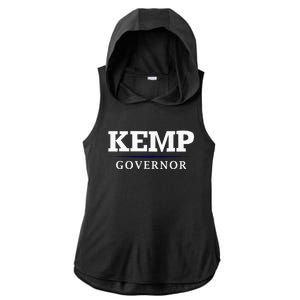 Brian Kemp Governor Georgia Campaign Ladies PosiCharge Tri-Blend Wicking Draft Hoodie Tank