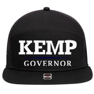 Brian Kemp Governor Georgia Campaign 7 Panel Mesh Trucker Snapback Hat