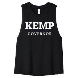 Brian Kemp Governor Georgia Campaign Women's Racerback Cropped Tank