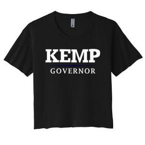 Brian Kemp Governor Georgia Campaign Women's Crop Top Tee