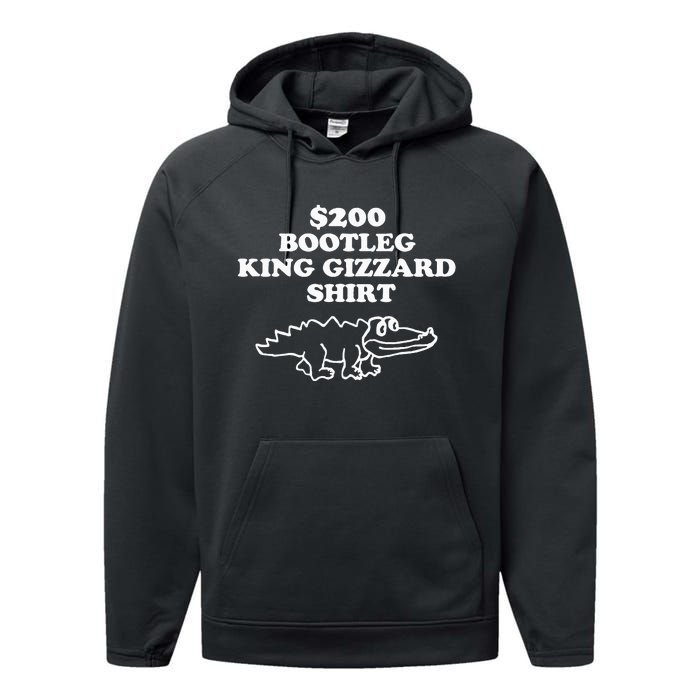 Bootleg King Gizzard  Performance Fleece Hoodie