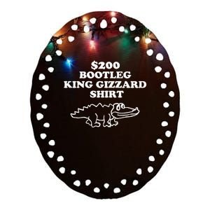 Bootleg King Gizzard  Ceramic Oval Ornament