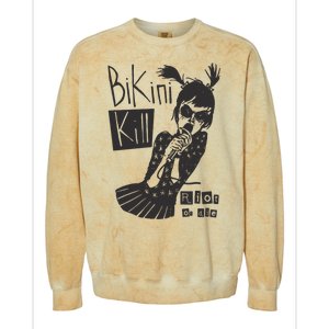 Bikini Kill Girl Funny Girl Power Colorblast Crewneck Sweatshirt