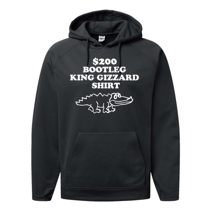 Bootleg King Gizzard Performance Fleece Hoodie