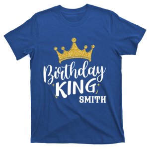 Birthday King Gold Crown Gift Smith Last Name Great Gift T-Shirt