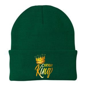 Birthday King Gold Crown Knit Cap Winter Beanie