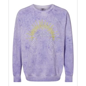 By Keith Guitarist Happy Colorblast Crewneck Sweatshirt