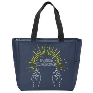 By Keith Guitarist Happy Zip Tote Bag