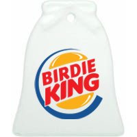 Birdie King Golf Ceramic Bell Ornament