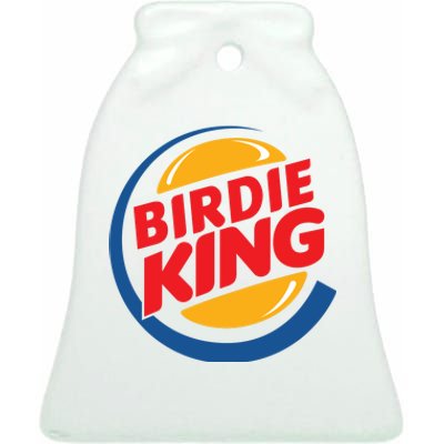 Birdie King Golf Ceramic Bell Ornament