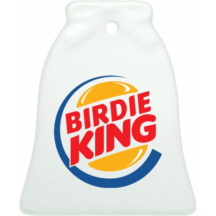 Birdie King Golf Ceramic Bell Ornament