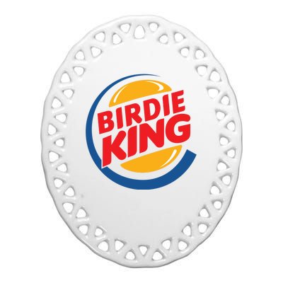 Birdie King Golf Ceramic Oval Ornament