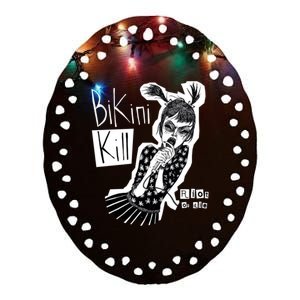 Bikini Kill Girl Funny Girl Power Ceramic Oval Ornament