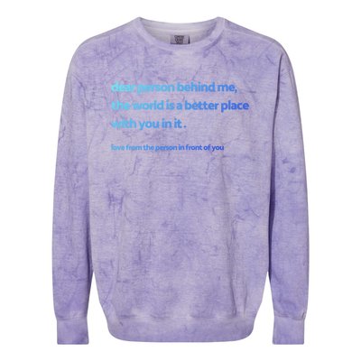 Be Kind Gift Colorblast Crewneck Sweatshirt