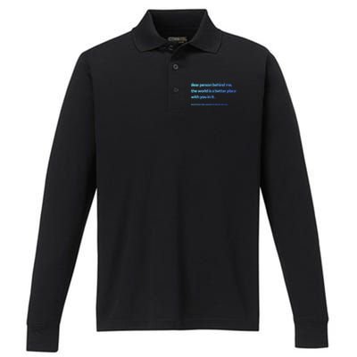 Be Kind Gift Performance Long Sleeve Polo