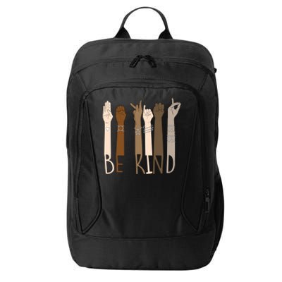 Be Kind Hand Sign Language Melanin Teachers Interpreter Asl Gift City Backpack