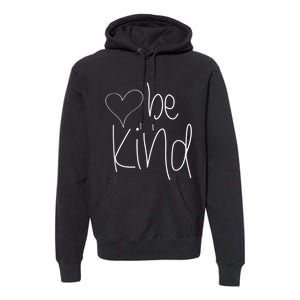 Be Kind Heart Love Blessed Grateful Premium Hoodie