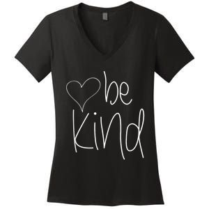 Be Kind Heart Love Blessed Grateful Women's V-Neck T-Shirt