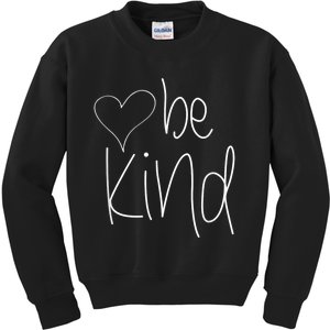 Be Kind Heart Love Blessed Grateful Kids Sweatshirt